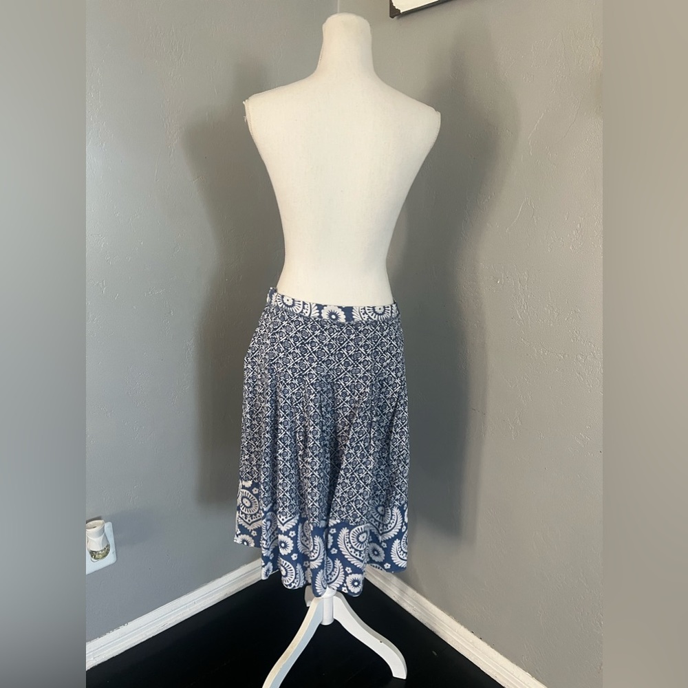 MICHAEL Michael Kors Blue and White Skirt size 10 - Picture 4 of 10